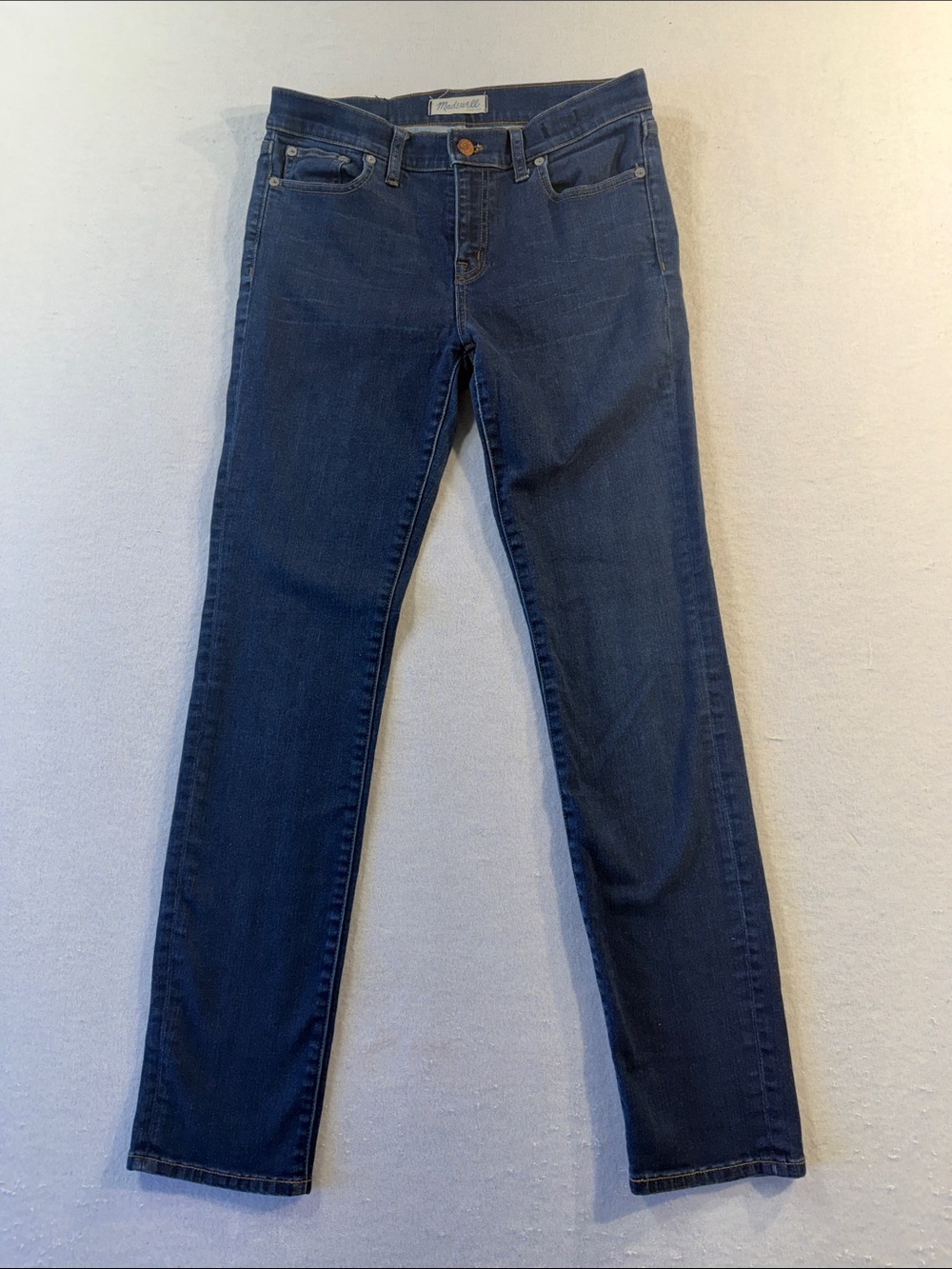 Madewell Alley Straight Dark Indigo Straight-Leg Women's Jeans